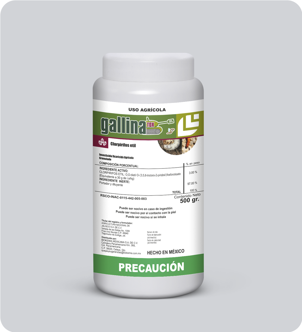 GALLINATOX 3% GR 500 GR