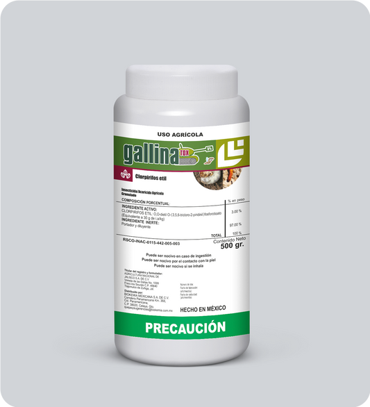 GALLINATOX 3% GR 500 GR